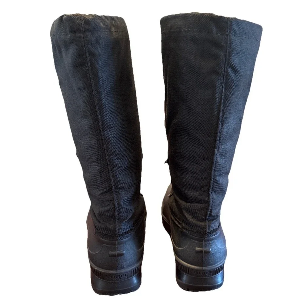 Vintage Sorel Kaufman Canada Winter Boots Mens 10 Black Pac Boots Felt‎ Lined